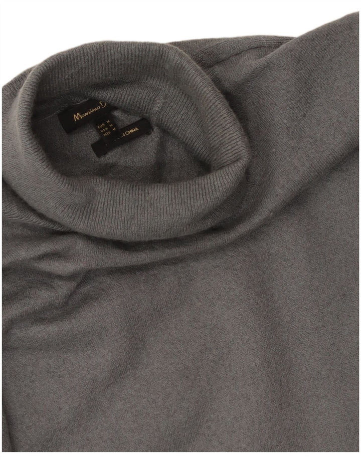 Massimo Dutti Dame Rullehals Sweater UK 12 Medium Grå