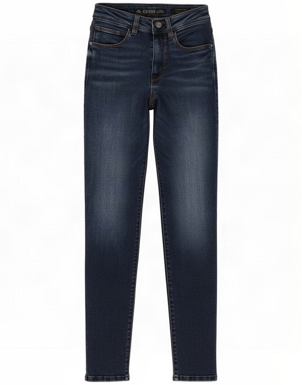 Guess Womens Curvy Skinny Jeans W26 L29 Blue Cotton