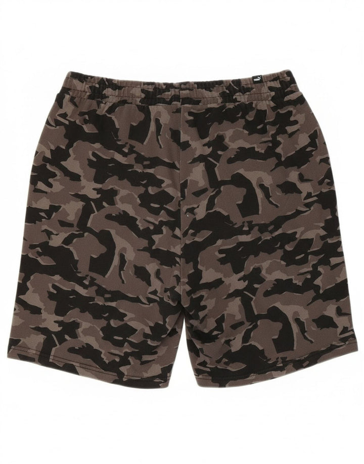 Puma Herre Sportshorts Stor Grå Camouflage Bomuld