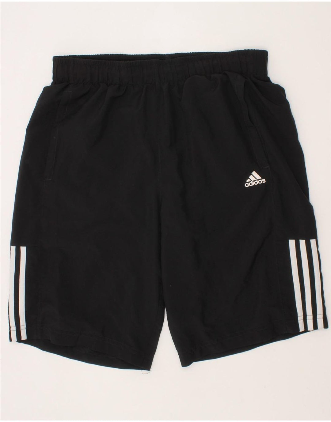 ADIDAS Boys Climalite Sport Shorts 15-16 Years Black Polyester Vintage Adidas and Second-Hand Adidas from Messina Hembry 
