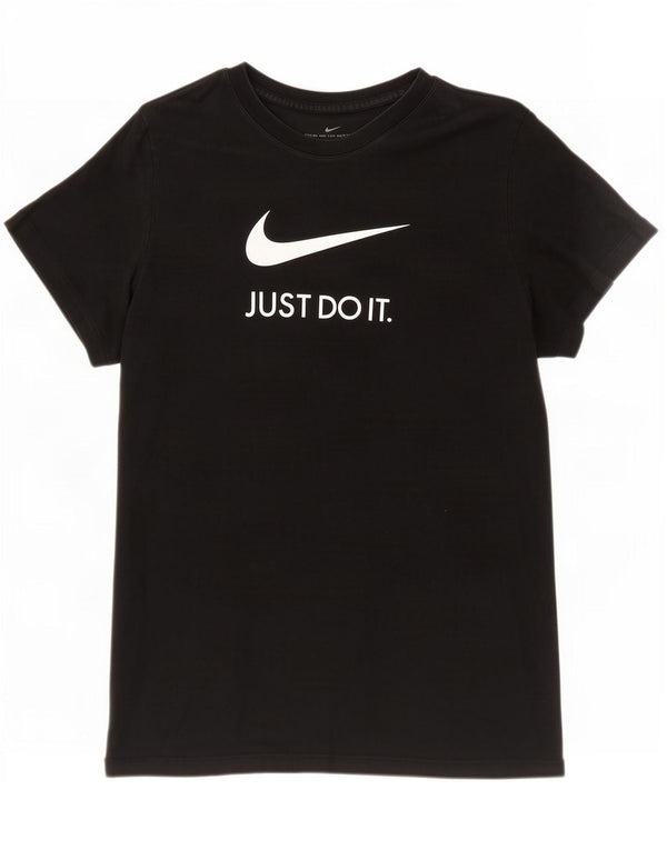 Nike Grafisk T-Shirt Top UK 18 XL Sort Bomuld