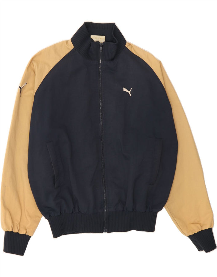 PUMA Træningsdragt til mænd Topjakke Medium Navy Blue Colourblock
