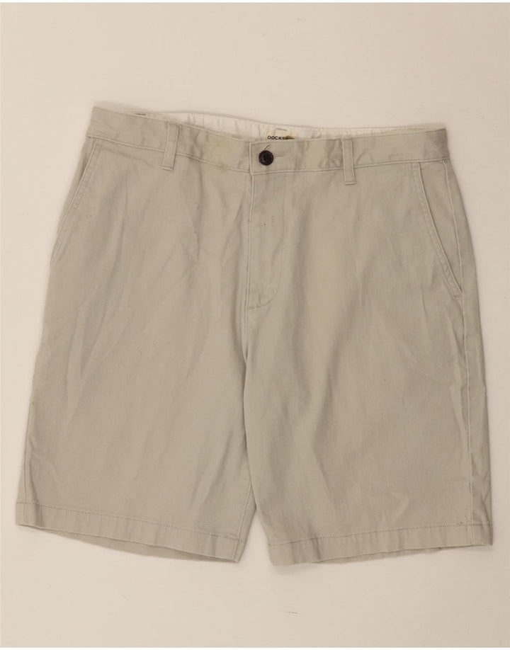 DOCKERS Herre Cargo Shorts W33 Medium Beige Bomuld