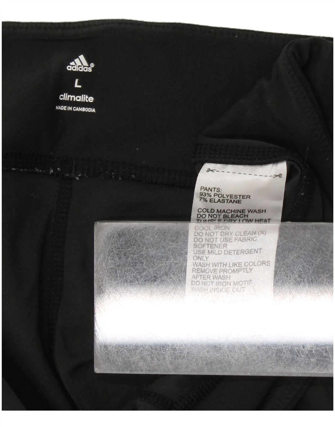 ADIDAS Womens Climalite Leggings UK 14 Large Black Polyester