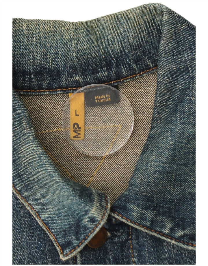 MELTIN' POT Herre denimjakke UK 40 Large Blue Cotton