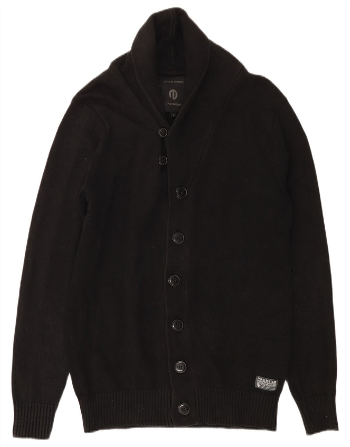 Jack & Jones herre cardigan sweater lille sort