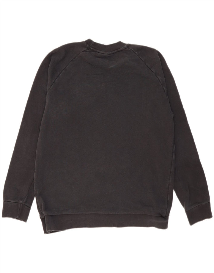 ADIDAS Mens Graphic Sweatshirt Jumper Medium Black Cotton