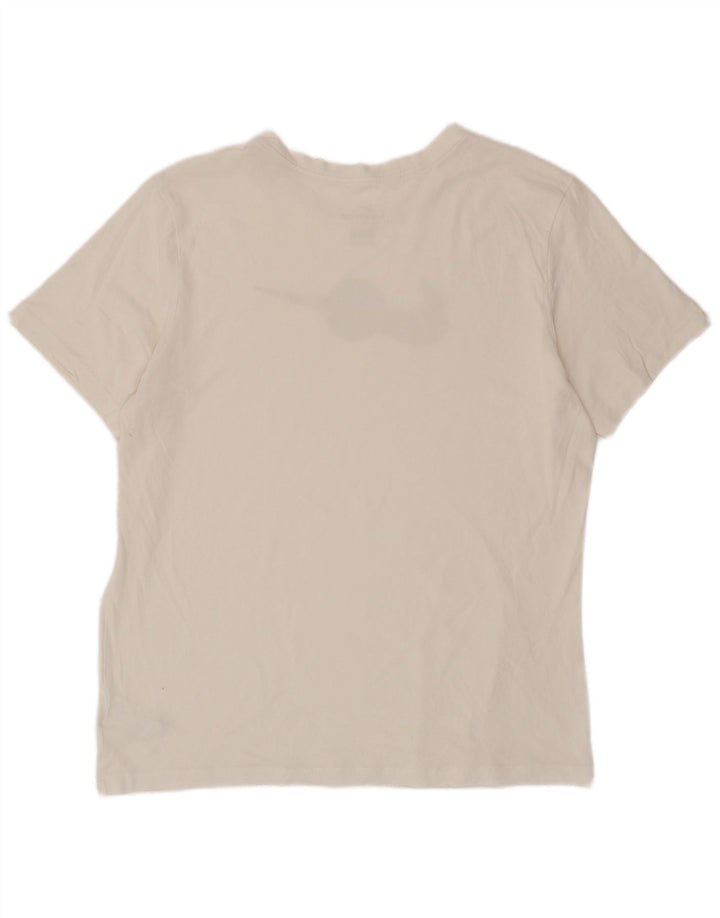 Nike grafisk T-shirt top til mænd, stor hvid bomuld