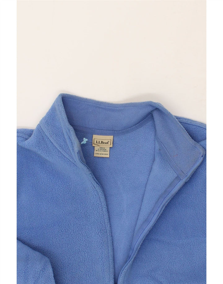 L.L.BEAN Womens Fleece Jacket UK 16 Large Blue Polyester Vintage L.L.Bean and Second-Hand L.L.Bean from Messina Hembry 