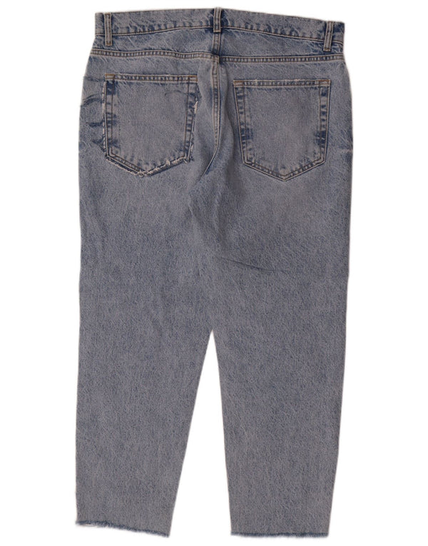 ZARA Herre Tapered Jeans EU 42 Large W32 L26 Blå