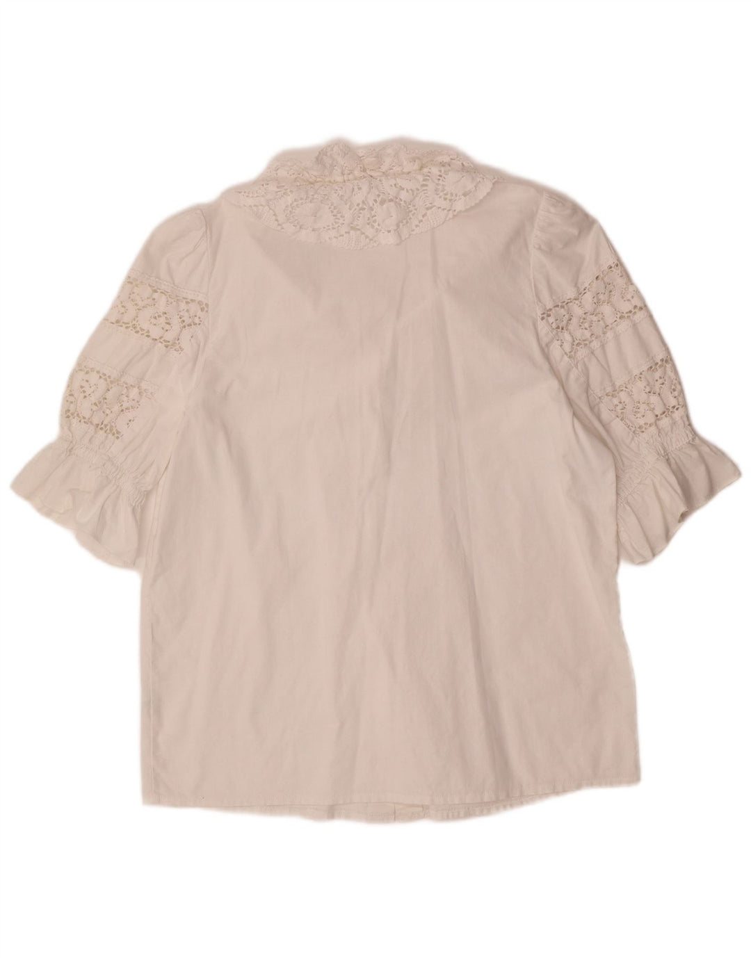 ALPHORN Dame Shirt Bluse IT 40 Medium White