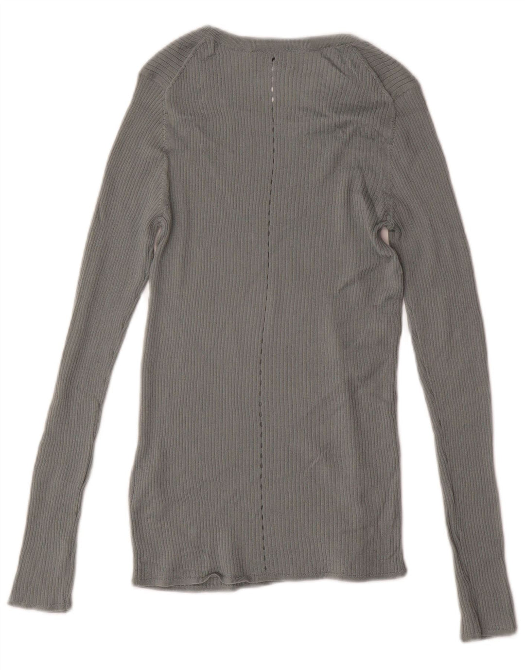 JIGSAW Dame Boat Neck Jumper Sweater UK 12 Medium Grey Uld