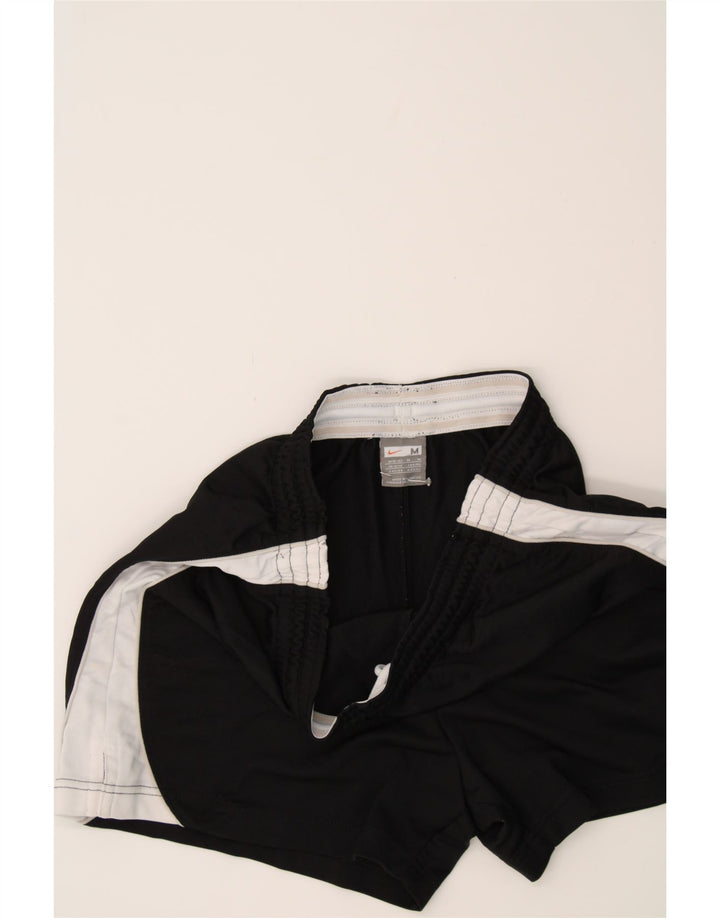 NIKE Womens Sport Shorts UK 12/14 Medium  Black Colourblock Vintage Nike and Second-Hand Nike from Messina Hembry 