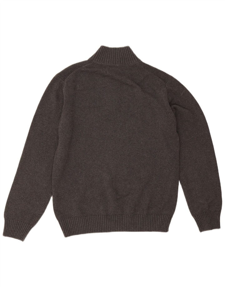 Gant Herre Zip Neck Jumper Sweater Stor Grå Bomuld