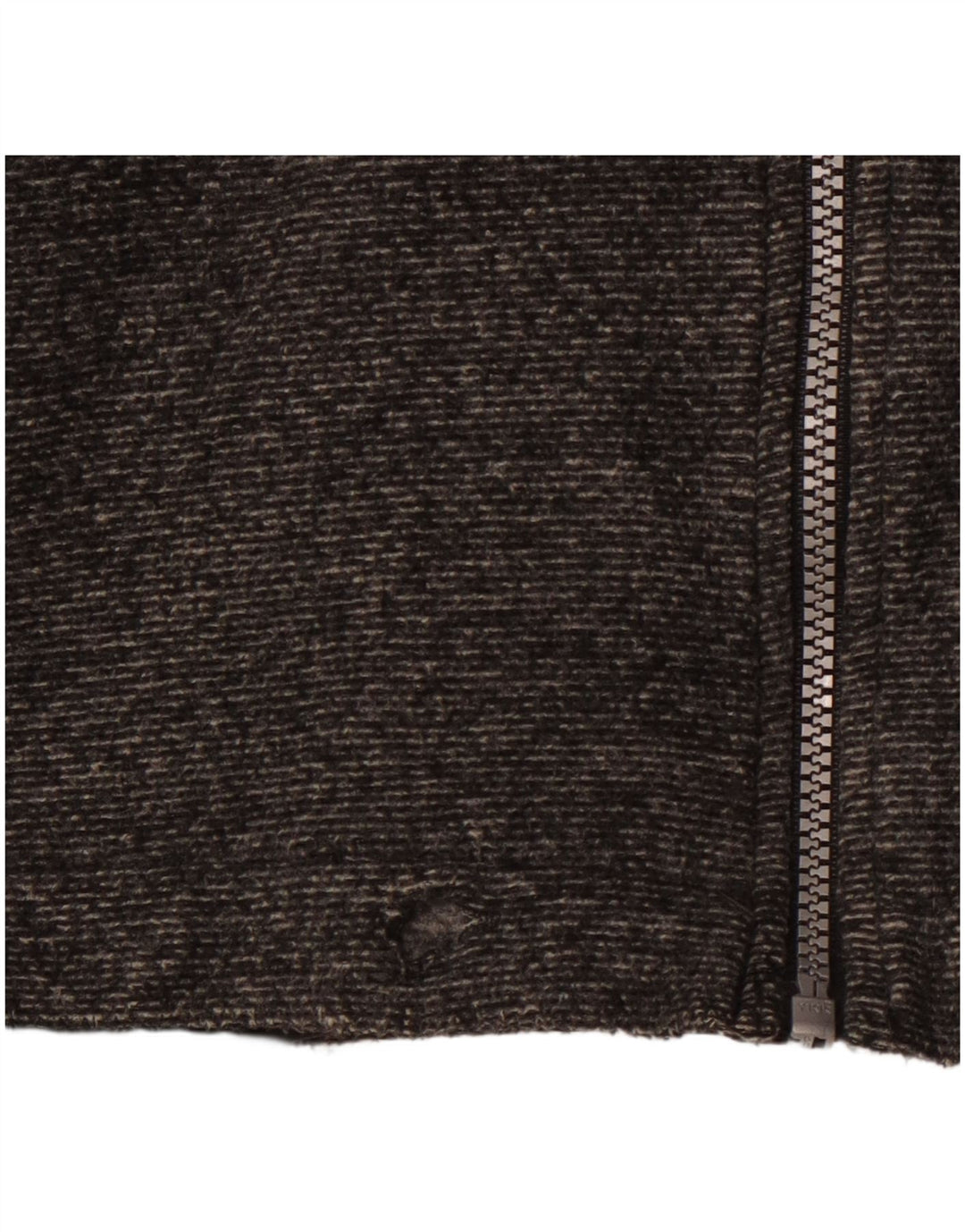 CHAMPION Herre hættejakke i fleece UK 42 XL Grå nålestribet polyester