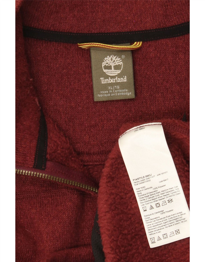 Timberland Træningsdragt til mænd Topjakke XL Burgundy Polyester