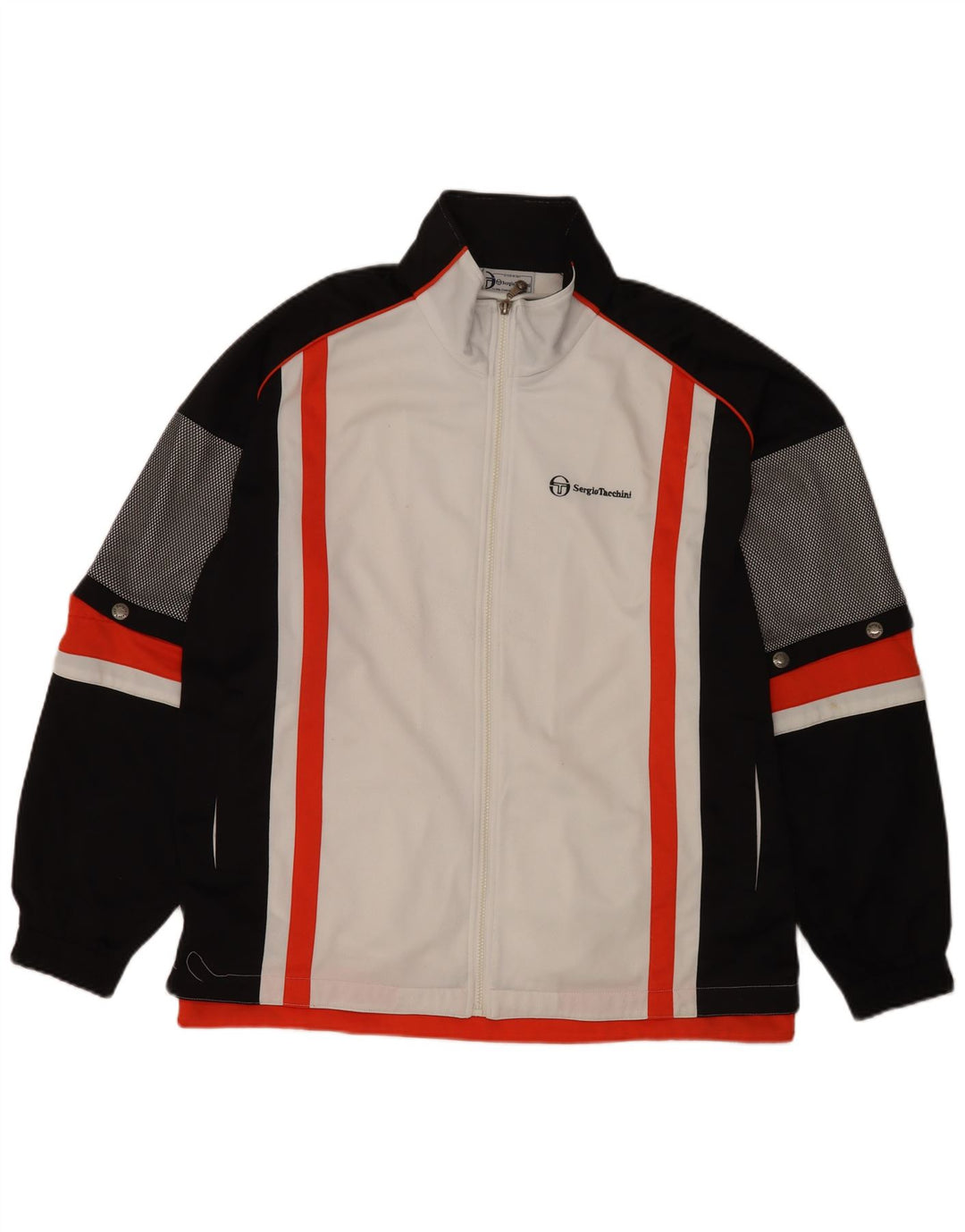 Sergio Tacchini Herre træningsdragt Top jakke 2XL Hvid Colourblock Polyester