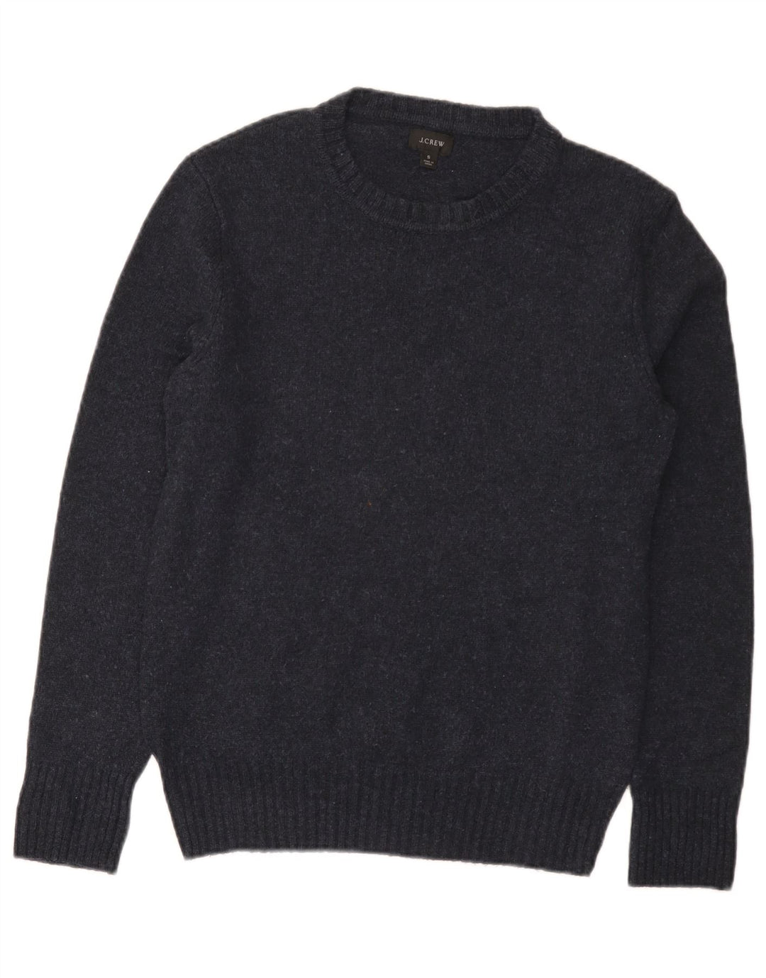 J. Crew Herre Regular Fit Neck Jumper Sweater Small Navy Blue Flecked