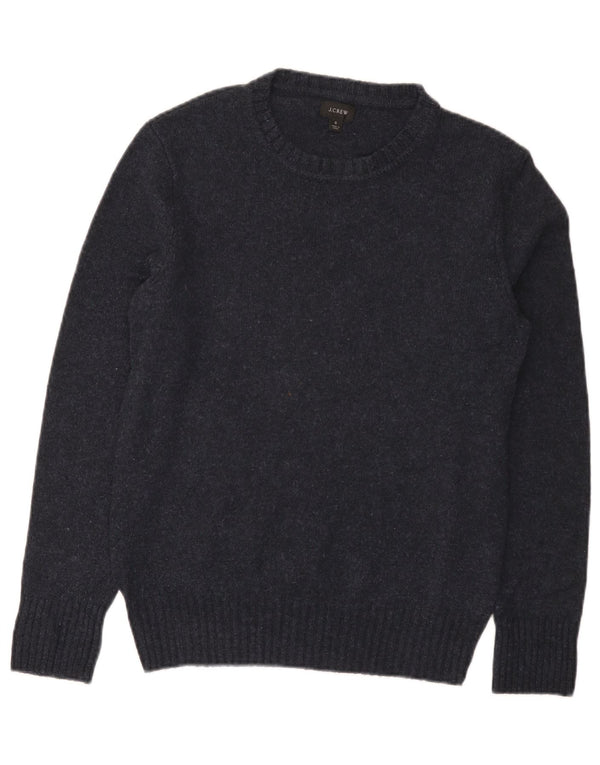 J. Crew Herre Regular Fit Neck Jumper Sweater Small Navy Blue Flecked