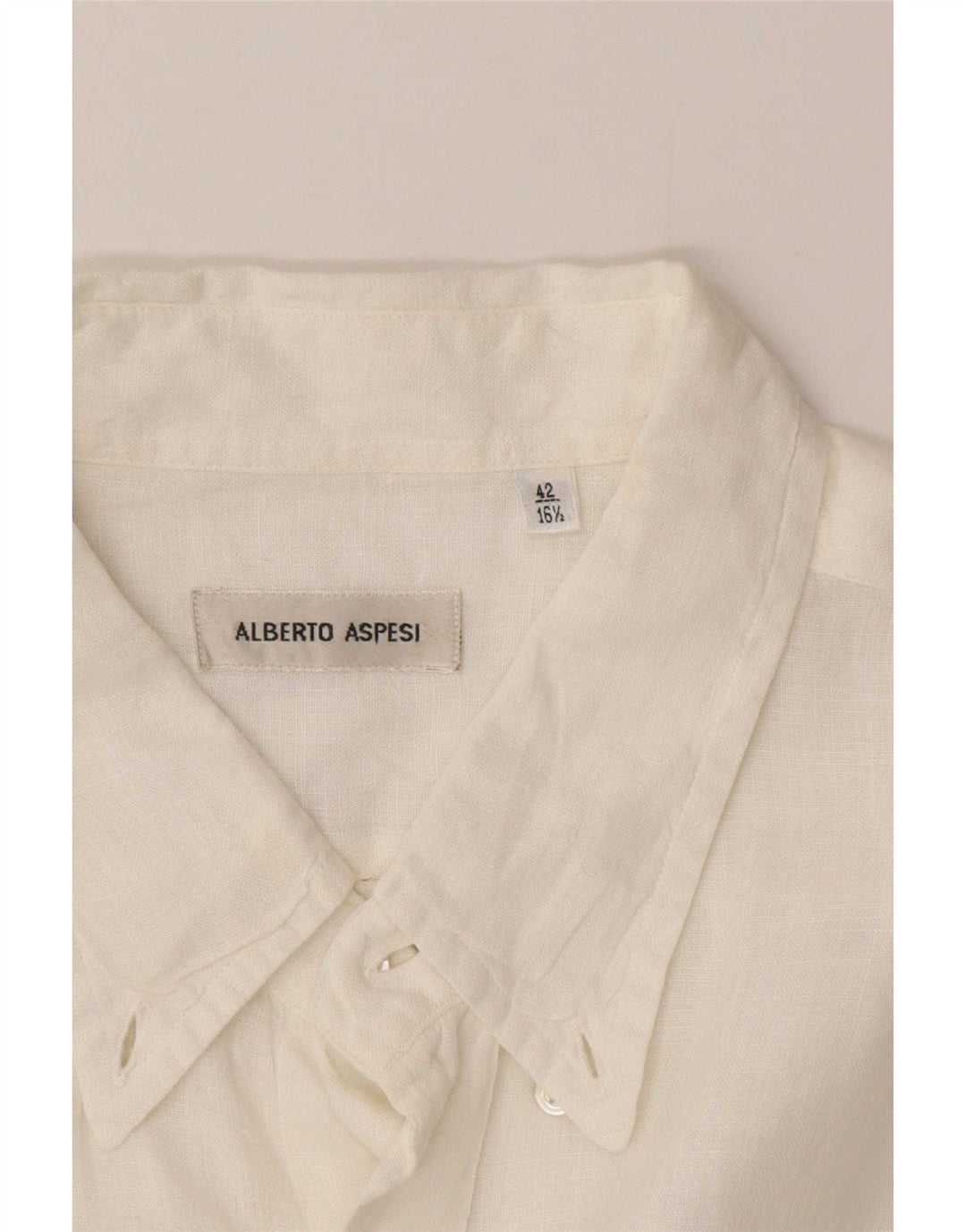 Alberto Aspesi Herreskjorte Str 42 16 1/2 Stor Hvid
