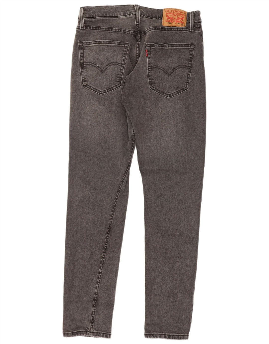 Levi's Herre 512 Slim Tapered Jeans W32 L32 Grå Bomuld