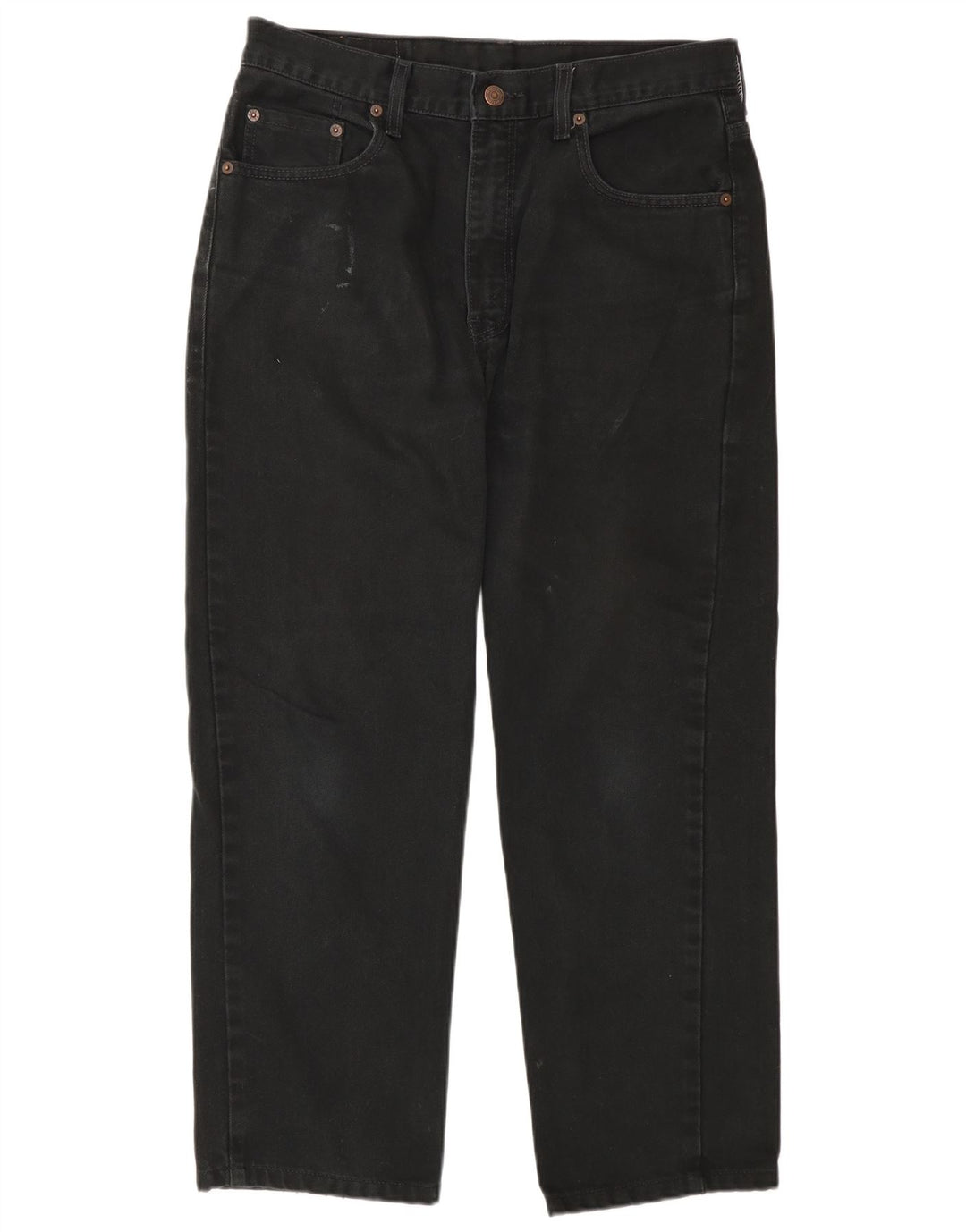 Levi's herre 504 cropped jeans W33 L26 sort bomuld