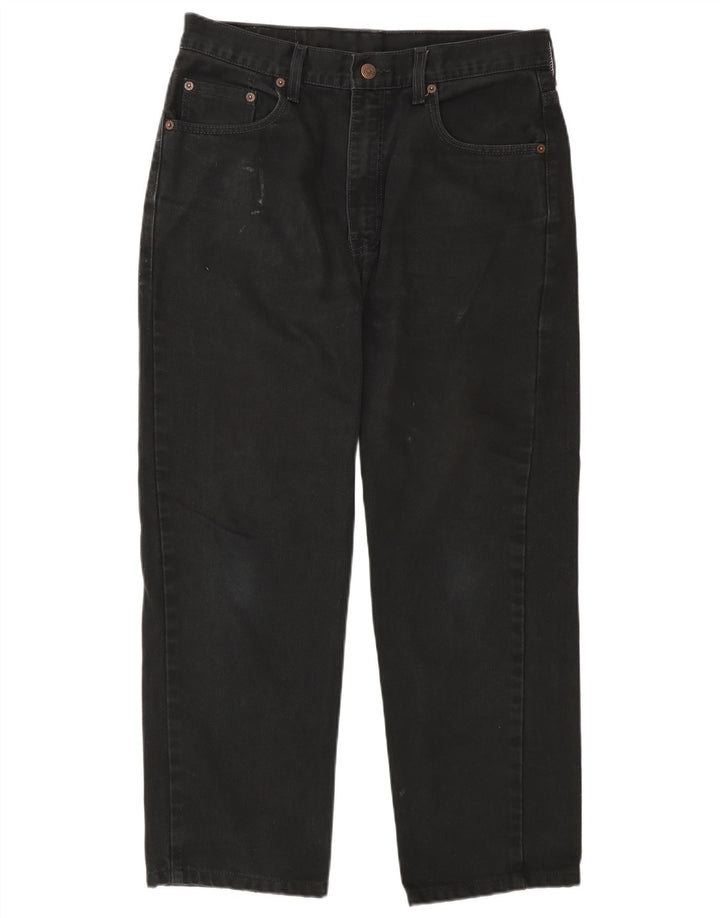 Levi's herre 504 cropped jeans W33 L26 sort bomuld