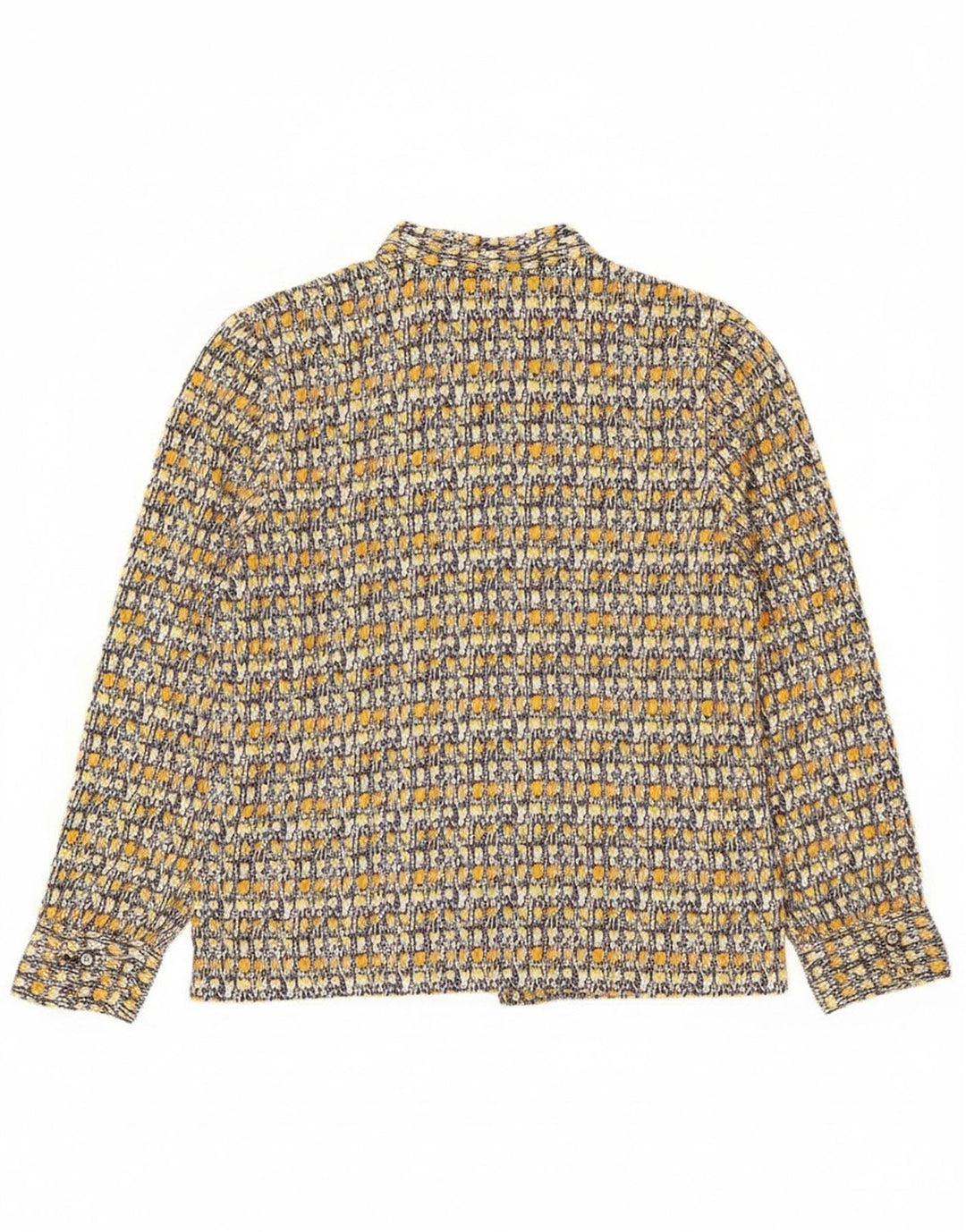 Vintage kvinders abstrakt mønster skjorte UK 14 Large Multicolor