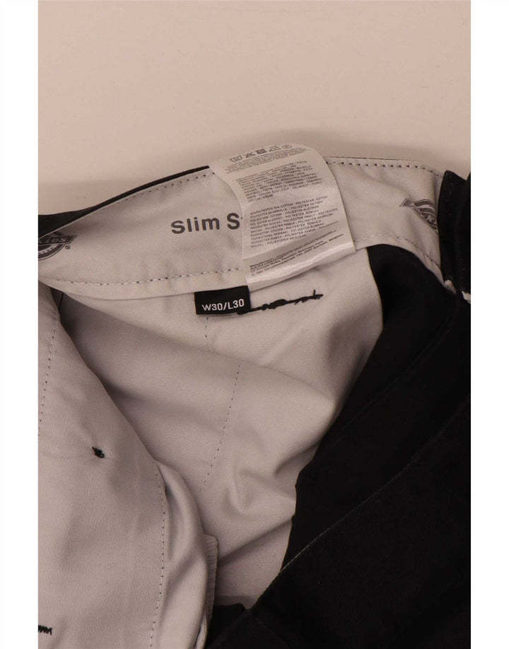 Dickies Herre Slim Straight Chino Bukser W30 L30 Sort Polyester