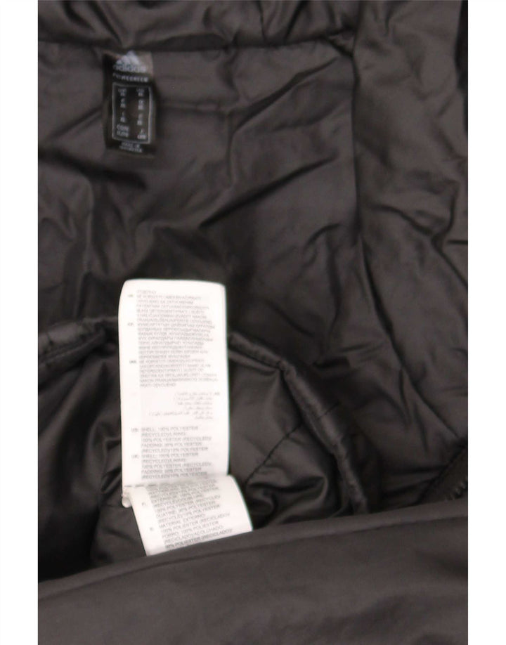 Adidas Herre hættepolstret jakke UK 42 XL Sort Polyester