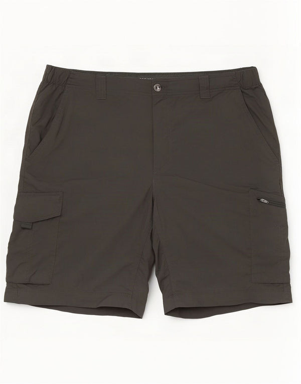 Columbia Herre Omni-Shield Cargo Shorts W38 XL Khaki Nylon