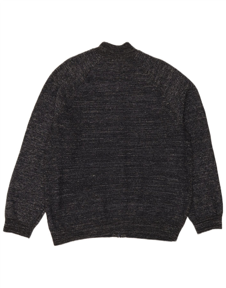 Marks & Spencer Herre Cardigan Sweater XL Marineblå Flecked Polyester
