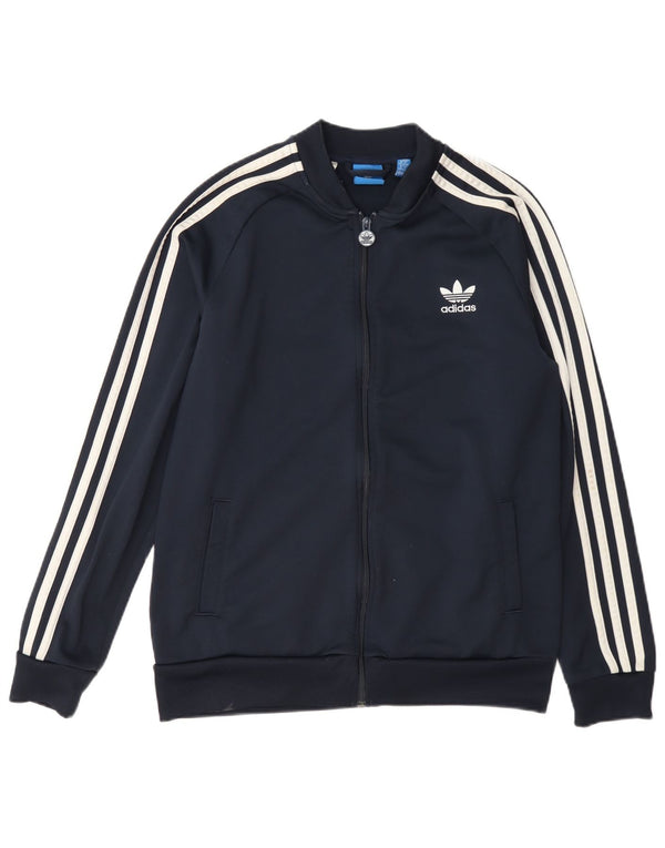 Adidas Drenge Træningsdragt Topjakke 15-16 År Marineblå Polyester