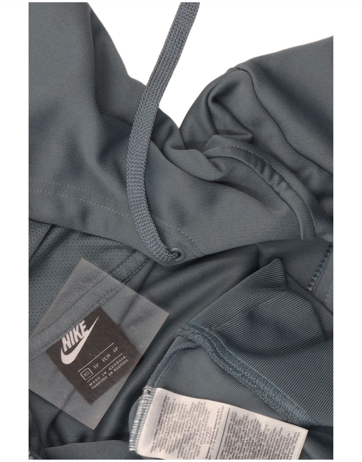 Nike hættetrøje med lynlås til mænd XS Grå polyester