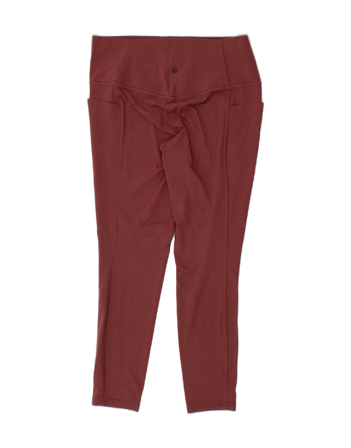 ATHLETA Womens Leggings UK 18 XL  Maroon Nylon Vintage Athleta and Second-Hand Athleta from Messina Hembry 