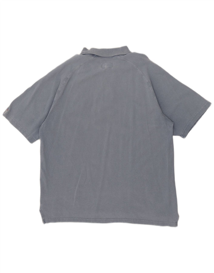 Weird Fish Herre Polo Shirt Medium Blue Bomuld