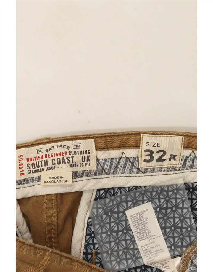 Fat Face Herre Slim Chino Bukser W32 L30 Brun Bomuld