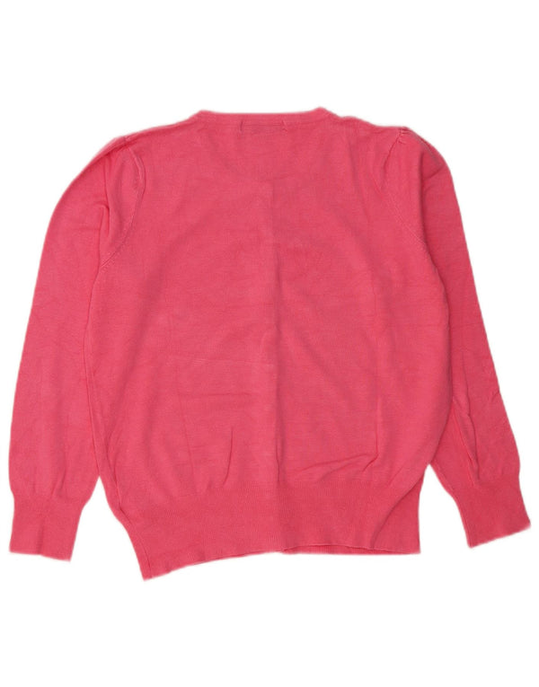 Marks & Spencer dame cardigan sweater UK 12 Medium Pink Viscose