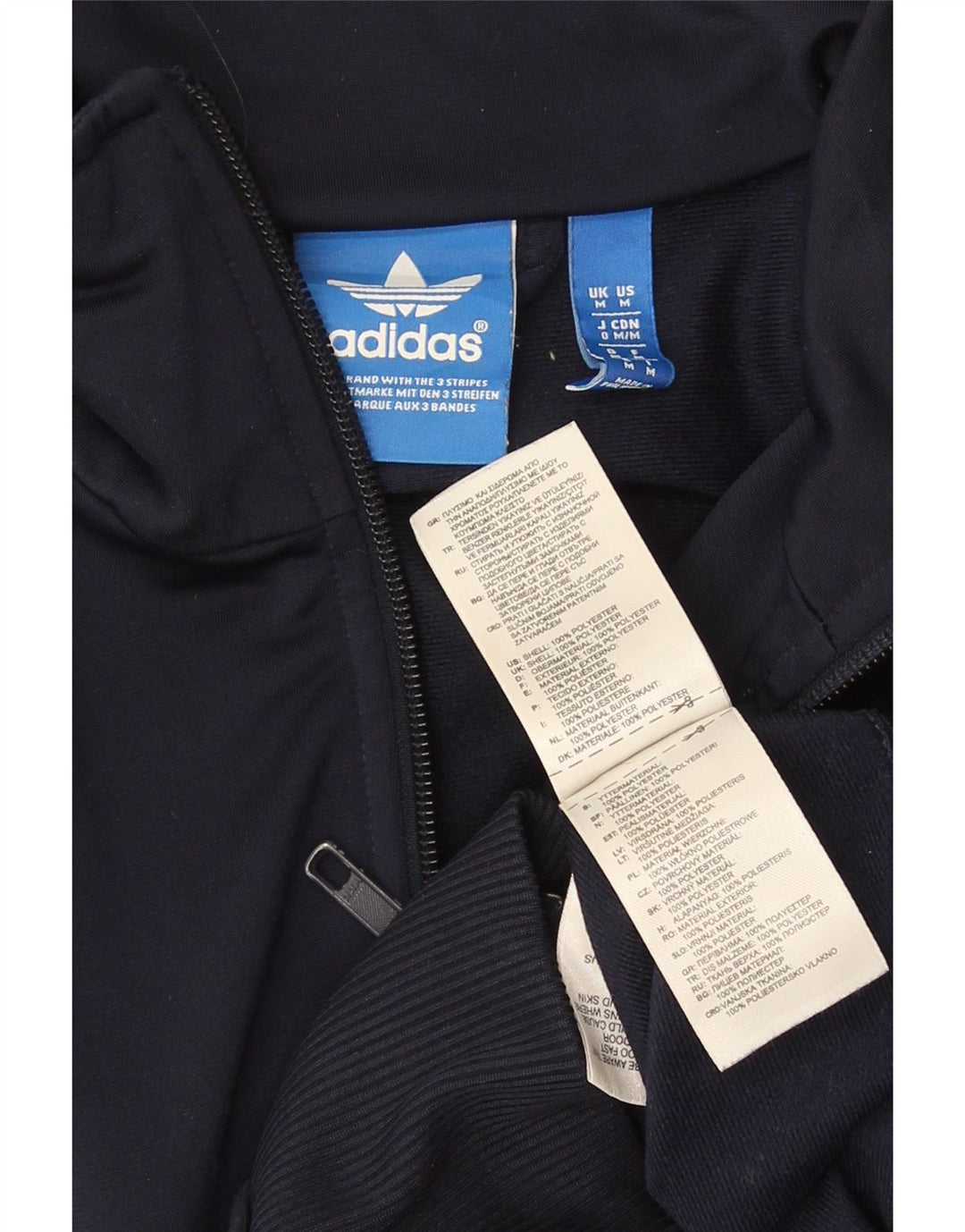 ADIDAS Træningsdragt til mænd Topjakke Medium Navyblå Polyester