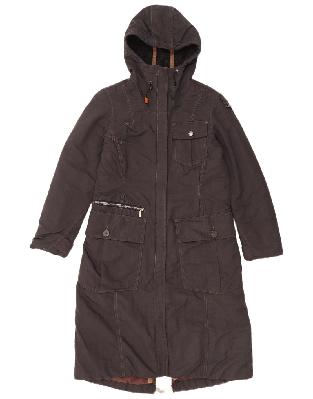 Murphy & Nye Dame Oversized Parka Jacket UK 10 Small Black Polyamide