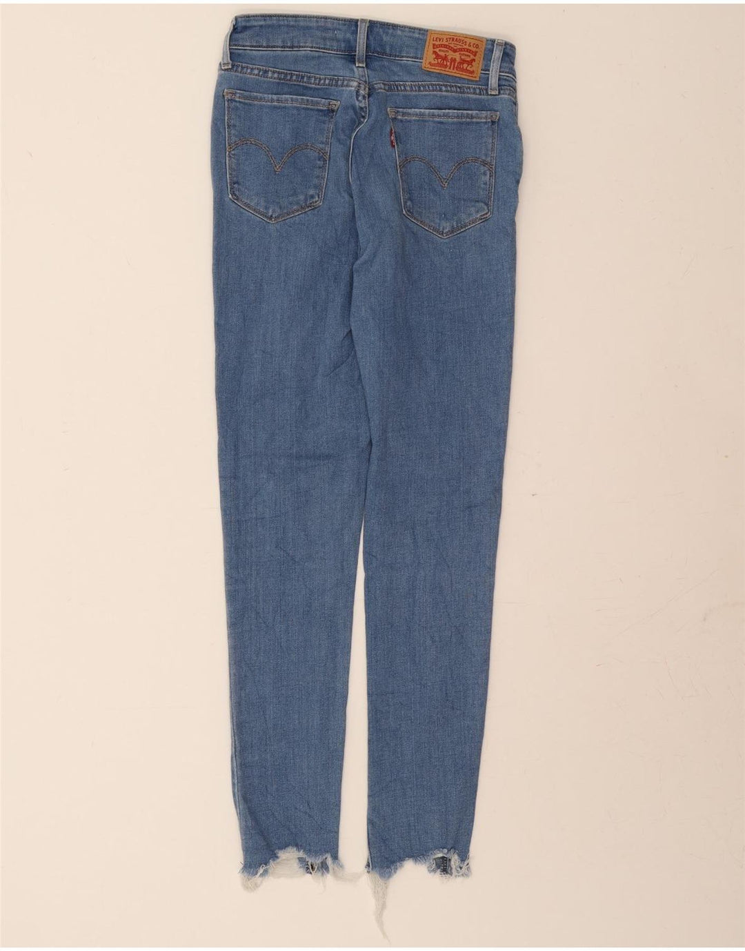 LEVI'S Womens 711 Skinny Jeans W24 L28 Blue Cotton Vintage Levi's and Second-Hand Levi's from Messina Hembry 