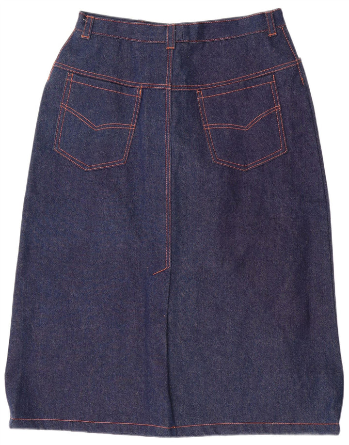 Vintage denimnederdel til kvinder W31 Medium Navyblå