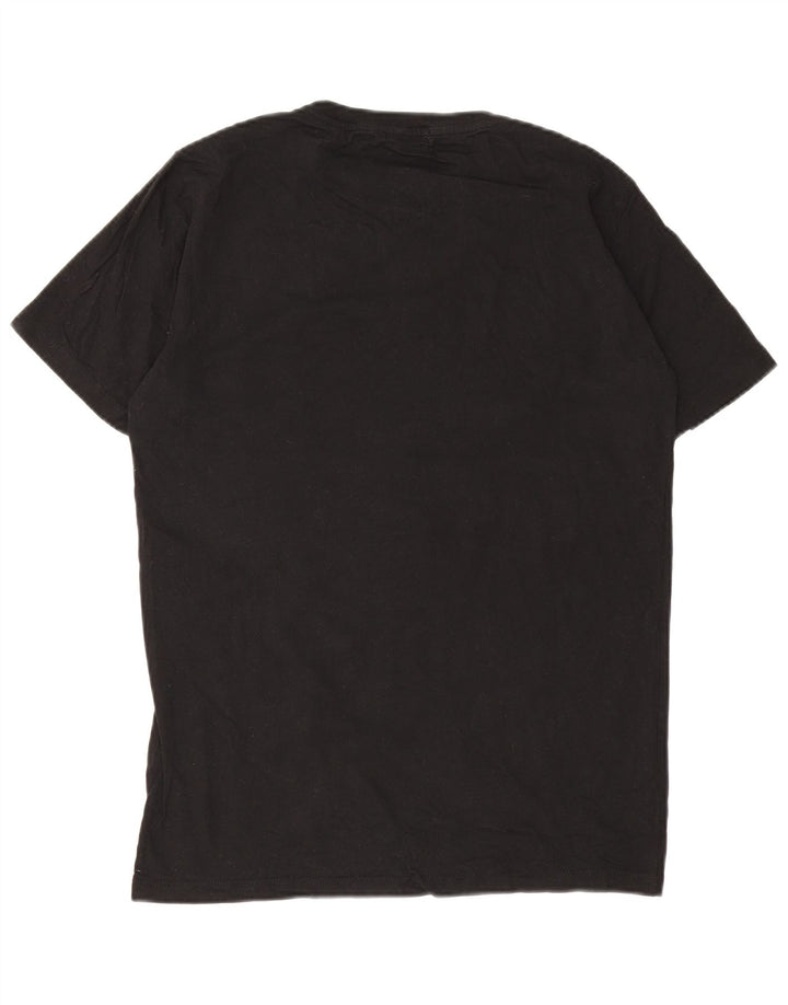 Replay Herre Grafisk T-Shirt Top Medium Sort Bomuld