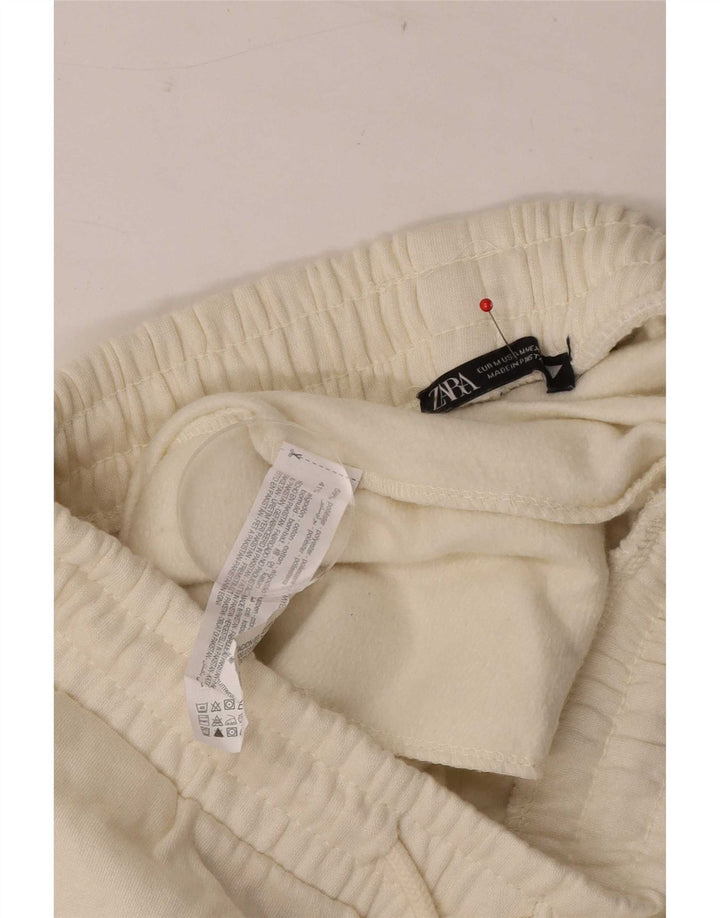 Zara træningsdragt til kvinder Joggers UK 12 Medium White Polyester