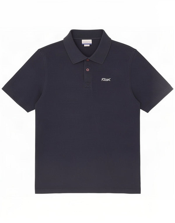 Reebok Poloshirt til mænd Medium Navy Blue Cotton