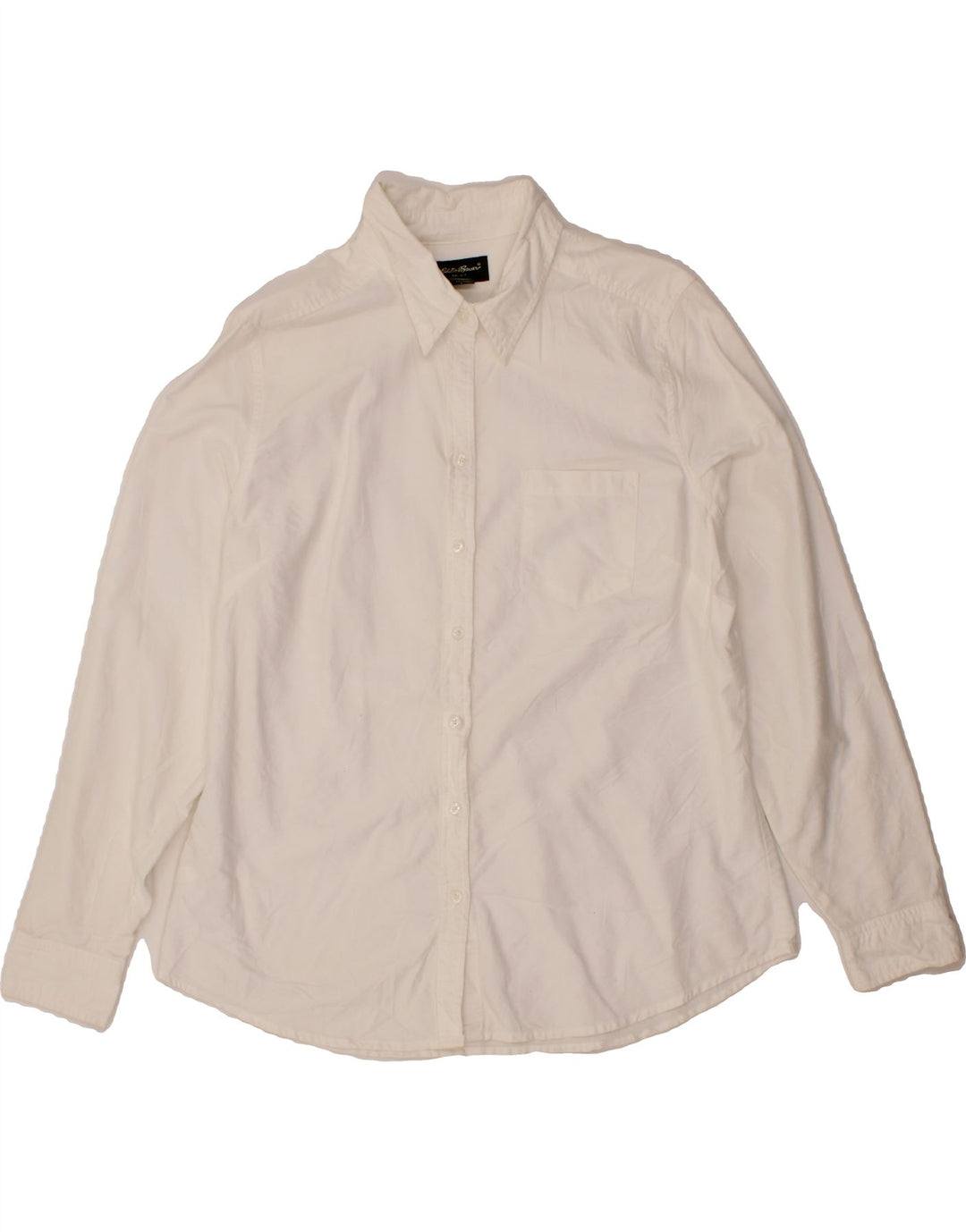 EDDIE BAUER Womens Shirt UK 16 Large White Cotton Vintage Eddie Bauer and Second-Hand Eddie Bauer from Messina Hembry 