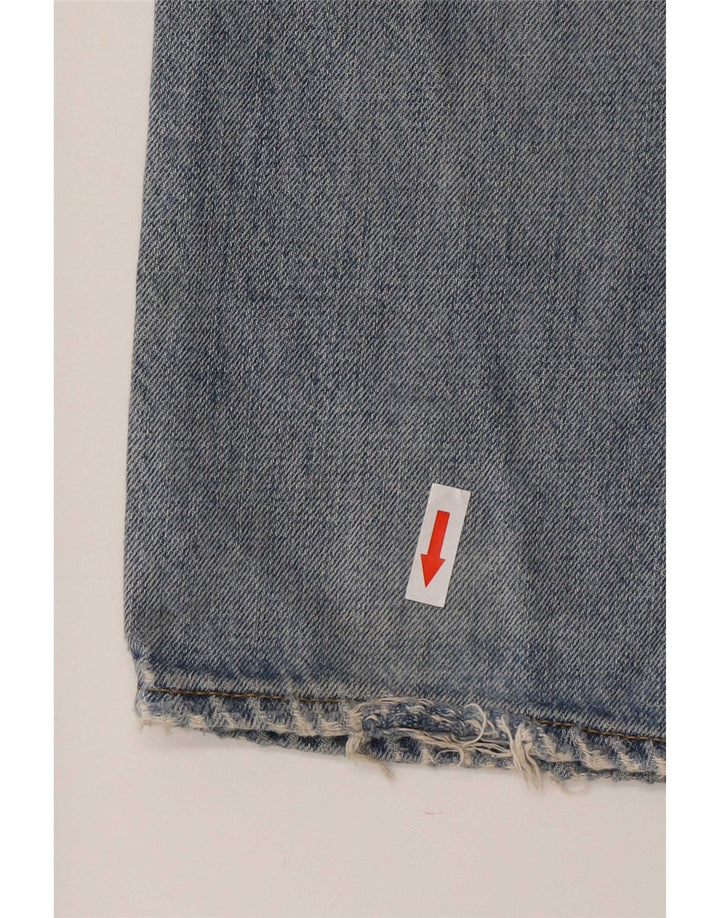 Carhartt Herre Distressed Straight Jeans W34 L34 Blå Bomuld