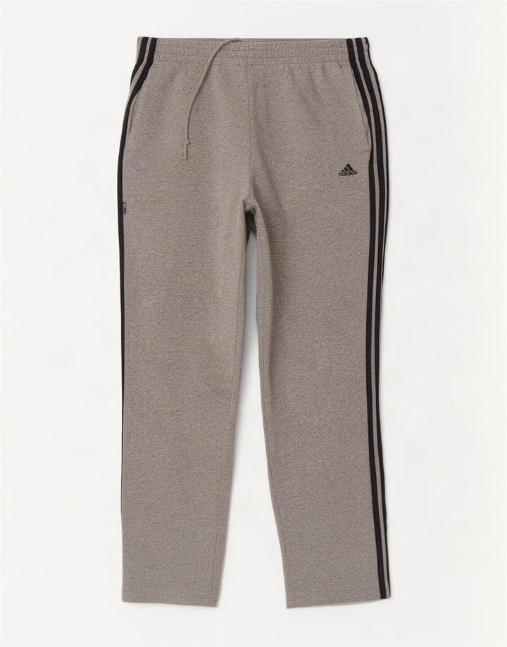 Adidas Træningsdragtsbukser til mænd, store grå flækkede bomuld