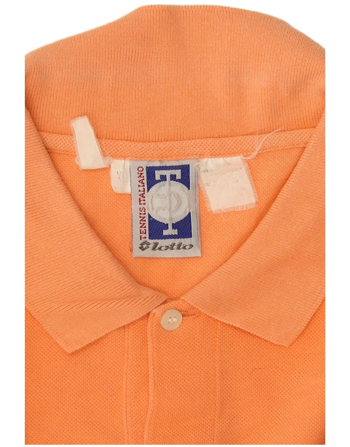 Lotto Herre poloshirt XL Orange Bomuld