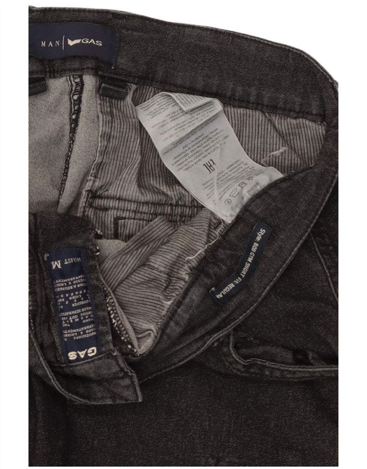 Gas Herre Denim Regular Fit Cargo Shorts Medium W32 Sort Bomuld